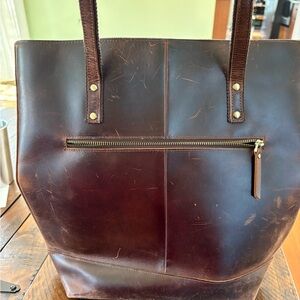 Brown Leather Laptop Bag